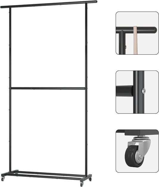 Double Rod Clothing Garment Rack