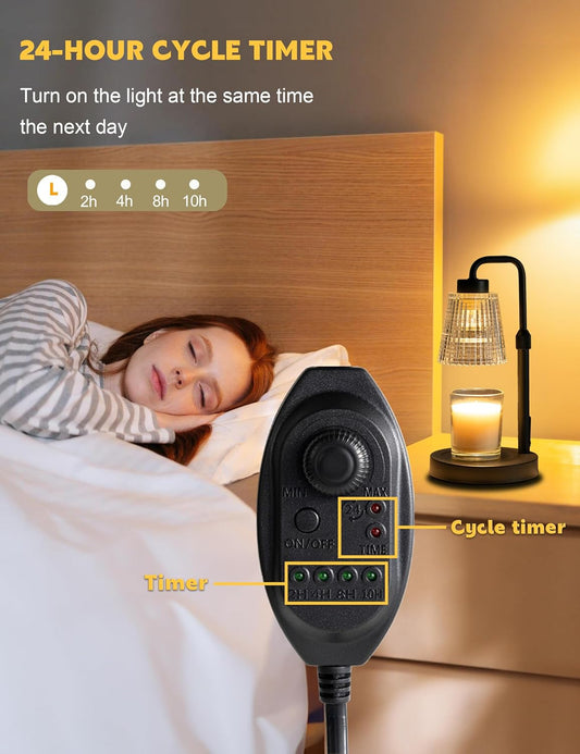 Candle Warmer Lamp with Timer